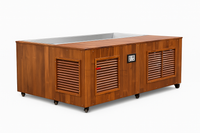 Cold Plunge Tub Designed for Daily Recovery, Cedar Cabinet, Stainless Steel Basin, Touchscreen Control