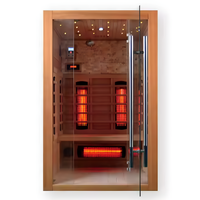 Infrared Sauna Cabin Built to Enhance Home Recovery, Multi-Zone Heating, Canadian Hemlock Wood, Digital Controls